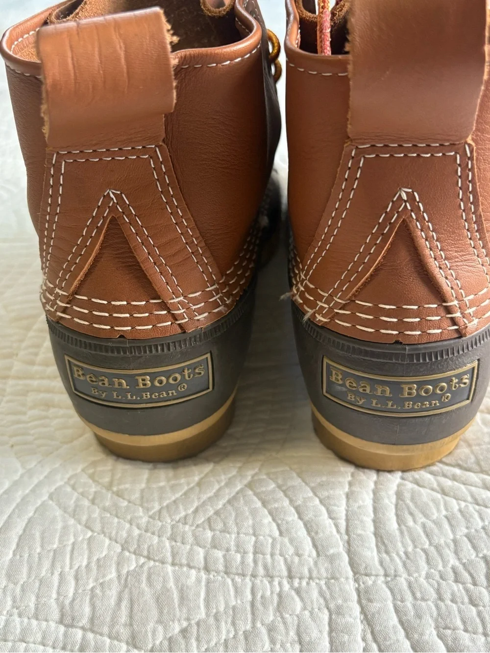 L.L. Bean Bean Boots Women's Brown Leather Duck Boots Size 6